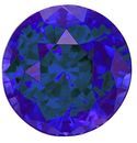 Engagement Stone Blue Sapphire Gemstone 1.24 carats, Round Cut, 6 mm, with AfricaGems Certificate