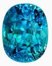 Engagement Stone Blue Zircon Gemstone, 5.33 carats, Cushion Cut, 10.1 x 7.9 mm Size, AfricaGems Certified