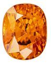 Engagement Stone Orange Zircon Gemstone, 3.54 carats, Oval Cut, 8.8 x 6.9 mm Size, AfricaGems Certified