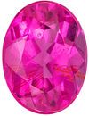 Excellent Pink Tourmaline Genuine Gemstone in Oval Cut, 7.9 x 5.9 mm, Medium Hot Pink, 1.32 carats