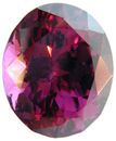 Fabulous Pinkish Red Raspberry Rhodolite Garnet Gemstone, Oval Cut, 8.52 carats