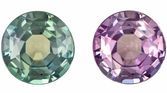 Faceted Color Change Alexandrite Gem, 0.4 carats Round Cut in 4.6 mm size in Very Fine Color Change Color With AfricaGems Certificate