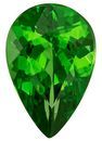 Faceted Vivid Tsavorite Gemstone, Pear Cut, 0.98 carats, 8 x 5.4 mm , AfricaGems Certified - A Impressive Gem