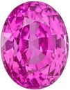 Deal on GIA Certified Genuine Loose Pink Sapphire Gemstone in Oval Cut, 8.83 x 6.87 x 5.77 mm, Vibrant Rich Pink, 2.99 carats