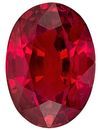 Faceted Red Ruby Gemstone, 1.16 Carats, Oval Shape, 6.9 x 5mm, Fine Rich Red Color
