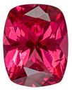 Faceted Pinkish Red Spinel Gemstone, Cushion Cut, 0.86 carats, 6.8 x 5.3 mm , AfricaGems Certified - A Hard to Find Gem