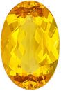 Faceted Yellow Beryl Gem in Oval Cut, 15.2 x 10.1 mm in Gorgeous Golden Yellow, 5.71 carats