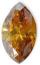 Fancy Orangy Brownish Yellow Diamond 0.45 carats
