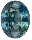 Fine Color Blue Green Sapphire Gemstone 2.04 carats, Oval Cut, 7.9 x 6.3 mm, with AfricaGems Certificate