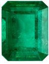 Fine Gem In Green Emerald Loose Gemstone, 2.05 carats in Emerald Cut, 9 x 6.9mm, Hard To Find Gem