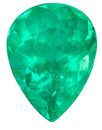Fine Loose Gem  Emerald Gemstone 1.42 carats, Pear Cut, 8.9 x 6.8 mm, with AfricaGems Certificate