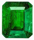 Fine Loose Gem  Emerald Gemstone 1.72 carats, Emerald Cut, 7.9 x 6.6 mm, with AfricaGems Certificate