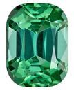 Genuine Blue Green Tourmaline Gemstone, Cushion Cut, 1.45 carats, 7.4 x 5.5 mm , AfricaGems Certified - A Gem of A Deal