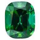 Genuine Green Tourmaline Gemstone in Antique Cushion Cut, 2.37 carats, 8.40 x 6.90 mm Displays Vivid Green Color