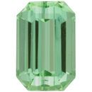 Genuine Green Tourmaline Gemstone in Octagon Cut, 4.53 carats, 11.10 x 8.21 mm Displays Pure Green Color