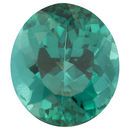 Genuine Blue Green Tourmaline Gemstone in Oval Cut, 2.08 carats, 8.40 x 7.24 mm Displays Vivid Blue-Green Color