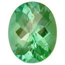 Genuine Green Blue Tourmaline Gemstone in Oval Cut, 4.23 carats, 11.69 x 9.27 mm Displays Vivid Green-Blue Color
