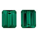 Genuine Blue Green Tourmaline Well Matched Gem Pair in Octagon Cut, 13.17 carats, 11.50 x 9.50 mm Displays Vivid Blue-Green Color