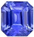 Genuine Blue Sapphire Gemstone, 3.04 carats, Emerald Shape, 7.6 x 7.1 mm, Impressive Gem