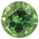 Rare Special Demantoid Garnet Gemstone in Round Cut, 3.06 carats, 8.4 mm Displays Rich Green Color