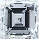 Genuine Diamonds in Square Step Cut - GH Color - SI Clarity