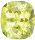 Genuine Gemstone Yellow Chrysoberyl Cushion Cut, 1.83 carats, 7.8 x 6.9 mm