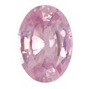 Genuine Pink Sapphire Gemstone in Oval Cut, 0.85 carats, 7.0 x 5.0 mm Displays Pure Pink Color