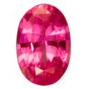 Genuine Pink Sapphire Gemstone in Oval Cut, 1.61 carats, 8.37 x 5.54 x 4.03 mm Displays Vivid Pink Color - AGL Cert