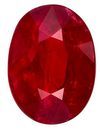 Genuine Red Ruby Gem, 1.03 carats Oval Cut in 6.4 x 4.7 mm size in Very Fine Rich Red Color With AfricaGems Certificate