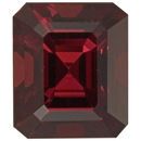 Genuine Rhodolite Garnet Gemstone in Octagon Cut, 8.1 carats, 12.21 x 10.36 mm Displays Rich Red Color