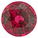 Genuine Pink Red Spinel Gemstone in Round Cut, 3.10 carats, 9.14 x 9.09 mm Displays Intense Pink  Red Color