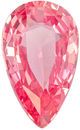 GIA Certed Rare Gemstone Intense Color Padparadscha Sapphire Pear Shape No Heat, 1.26 carats, 8.85 x 5.33 x 3.33 mm