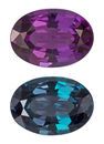 Natural Color Change Alexandrite Gemstone, Oval Cut, 1.52 carats, 8.16 x 5.77 x 3.9 mm , GIA Certified - A Low Price
