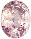 GIA Certified No Treatment 12.2 x 9.5 mm Padparadscha Sapphire Genuine Gemstone in Oval Cut, Soft Orange Pink, 6.53 carats