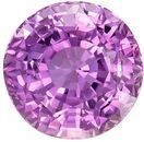 GIA Certified No Treatment 3.06 carats Purple Sapphire Loose Gemstone in Round Cut, Pink Lavender Purple, 8.1 x 8 mm