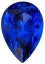 Gorgeous Gem Blue Sapphire Loose Gemstone, 3.61 carats in Pear Cut, 11.1 x 7.7mm, Great Pendant Gem