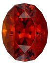 Gorgeous Gem Unusual Orange Hessonite Garnet Gemstone 2.99 carats, Oval Cut, 9.5 x 7.5 mm, with AfricaGems Certificate