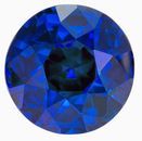 Great Color Blue Sapphire Gemstone Pair 1.19 carats, Round Cut, 5.9 mm, with AfricaGems Certificate