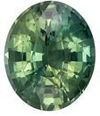 Great Color Green Sapphire Gemstone 2.06 carats, Oval Cut, 8.4 x 6.9 mm, with AfricaGems Certificate