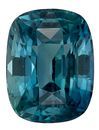 Great Deal Blue Green Sapphire Gemstone 1.36 carats, Cushion Cut, 6.8 x 5.2 mm, with AfricaGems Certificate