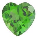Green Tourmaline Heart Cut - Calibrated