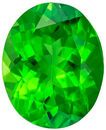 Hard to Find Genuine Chrome Tourmaline Gem in Oval Cut, 10.4 x 9.4 mm in Gorgeous Intense Grass Green, 3.02 carats