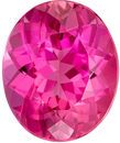 Hard to Find Pink Tourmaline Genuine Loose Gemstone in Oval Cut, 5.07 carats, Intense Rich Pink, 12.1 x 10 mm