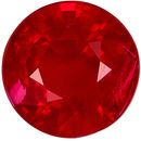 Deal on Ruby Genuine Loose Gemstone in Round Cut, 0.4 carats, Rich Pure Red, 4.1 mm