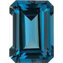 Imitation Blue Zircon Emerald Cut Stones