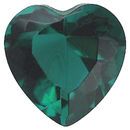 Imitation Emerald Heart Cut Stones