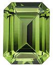 Imitation Peridot Emerald Cut Stones