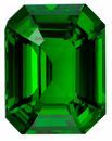 In Fashion Green Vivid Green Garnet Gemstone, 2.01 carats, Emerald Cut, 8.2 x 6.4 mm Size, AfricaGems Certified