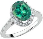 Incredible 1 carat GEM Dramatic 100% Color Change 7.00 x 5.00 mm Alexandrite Mounted in Fine Diamond Ring Mounting on SALE