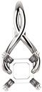 Infiniti Style Solitaire Soiltaire Pendant Mounting for Asscher Gemstone Size 5mm to 10mm